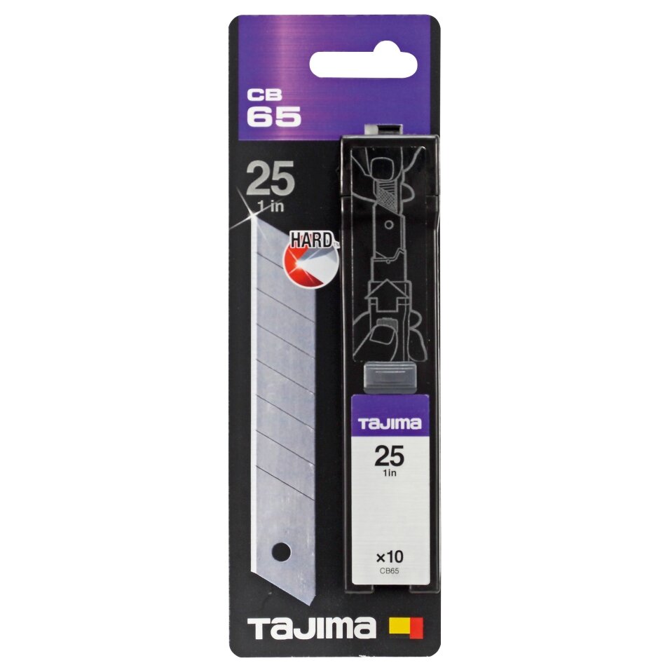 Tajima DORA Endura atsarginės geležtės 25 mm, 10 vnt.