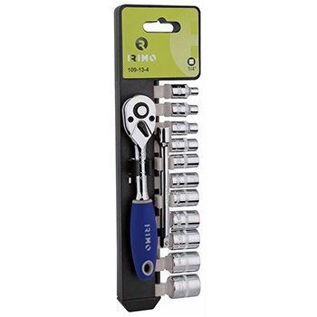 Terkšlė su galvutėmis 4-14mm + prailgintojas 1/4" 12 vnt Irimo Terkšlė su galvutėmis 4-14mm + prailgintojas 1/4" 12 vnt Irimo