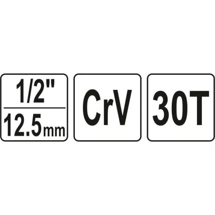 Terkšlė su kiauryme 1/2" 3 Terkšlė su kiauryme 1/2" 3
