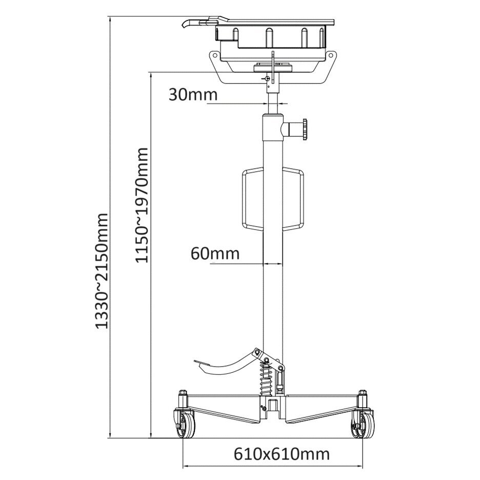 Tepalo surinkimo indas (plast.) 10l transmisijos domkratui 2 Tepalo surinkimo indas (plast.) 10l transmisijos domkratui 2