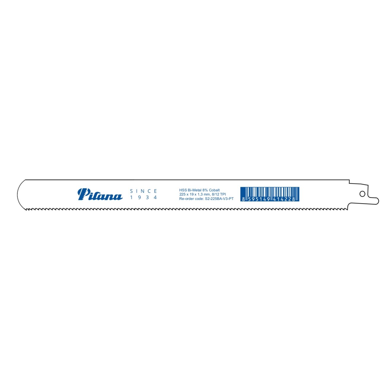 Tiesinis pjūklelis paletėms PILANA 225x1,3mm 8/12TPI Tiesinis pjūklelis paletėms PILANA 225x1,3mm 8/12TPI