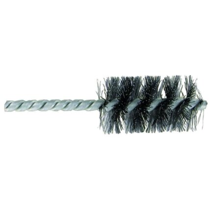 Tube & internal brush for drill, 28x90mm, 0.35mm crimped steel wire Tube & internal brush for drill, 28x90mm, 0.35mm crimped steel wire
