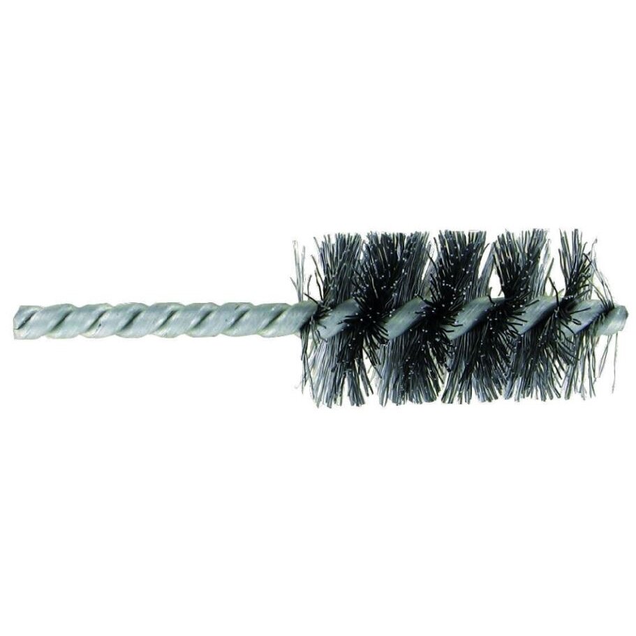 Tube & internal brush for drill, 28x90mm, 0.35mm crimped steel wire