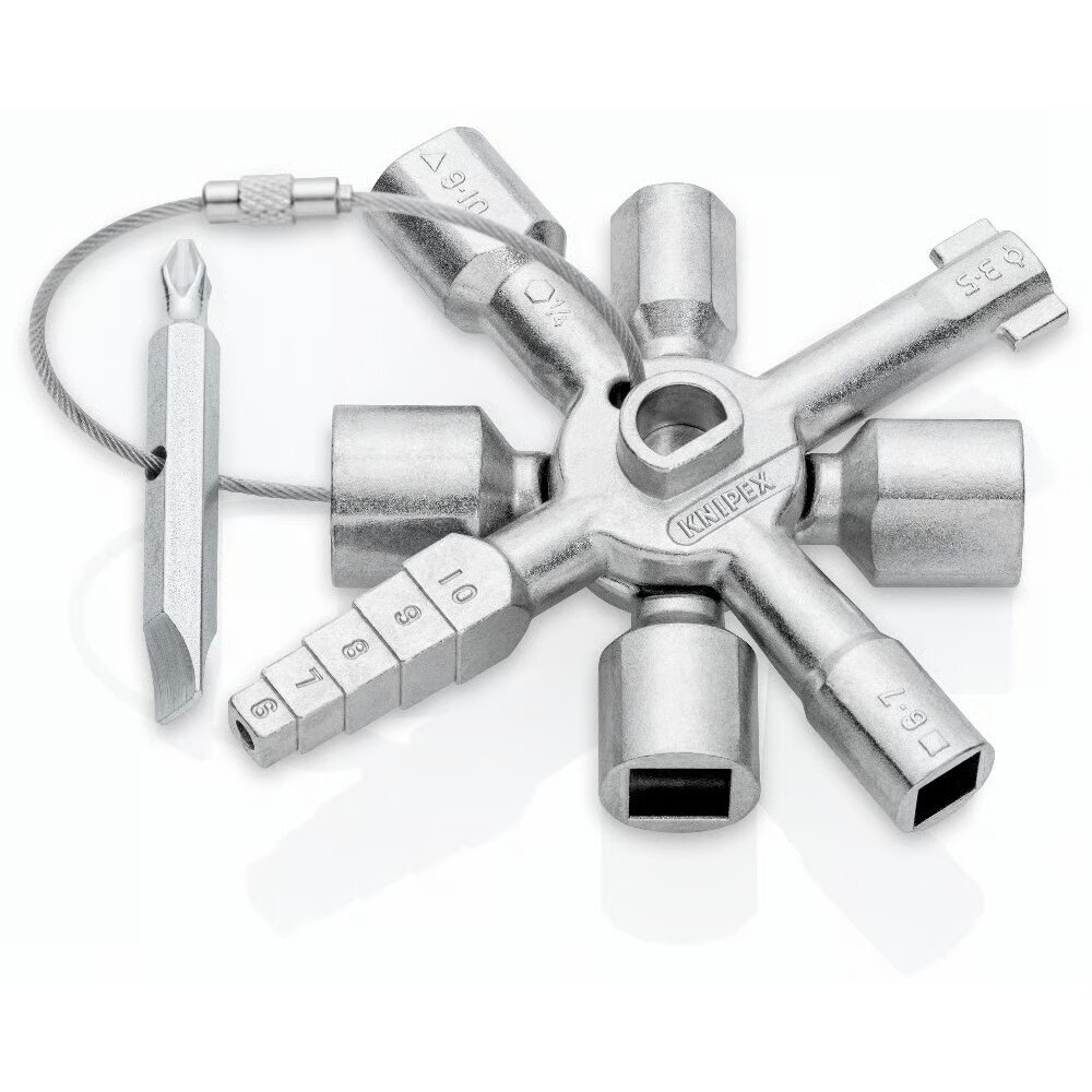 Universalus raktas elektros spintoms KNIPEX TwinKey 2