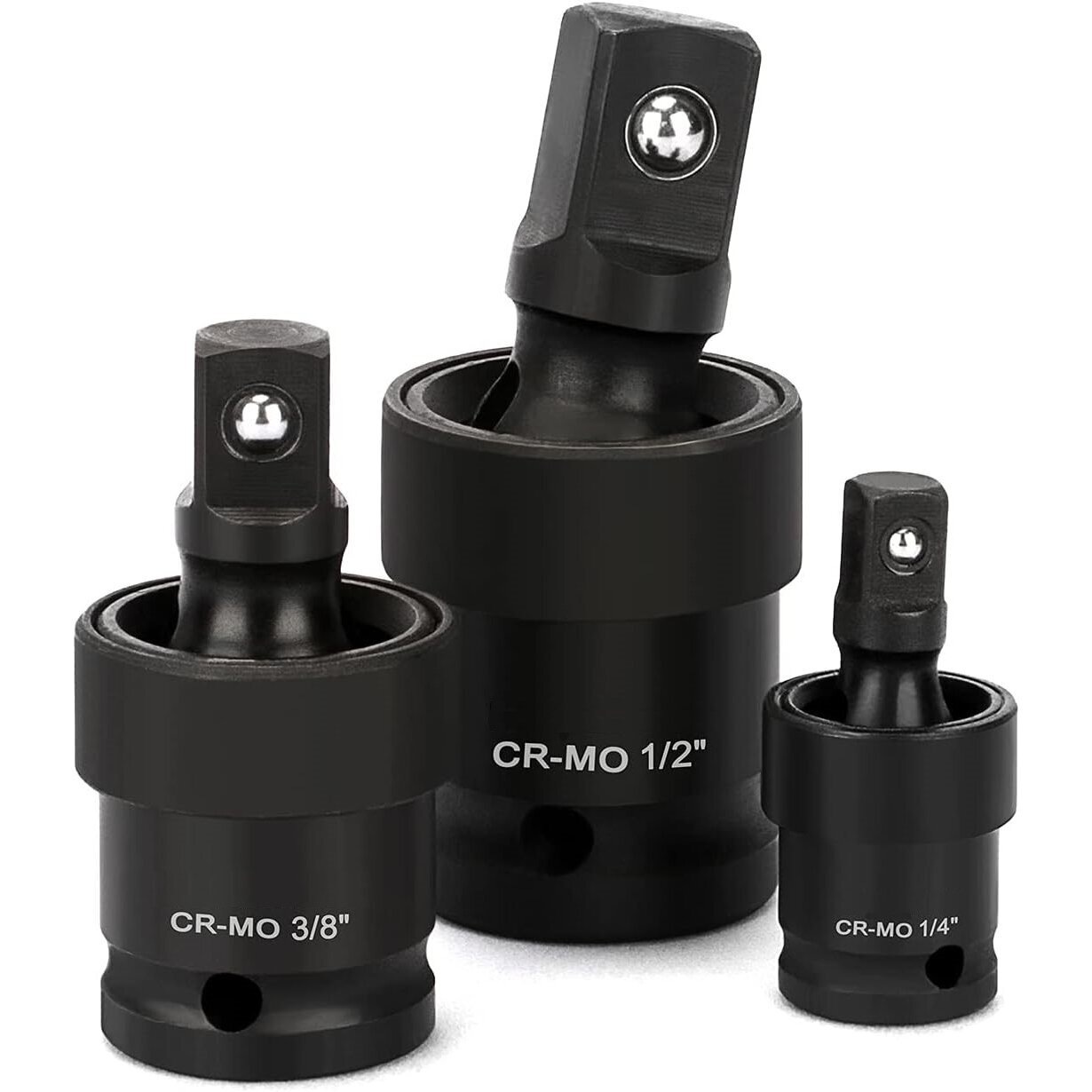 Universalių šarnyrų smūginių rinkinys 3vnt. 1/4"+3/8"+1/2" Universalių šarnyrų smūginių rinkinys 3vnt. 1/4"+3/8"+1/2"