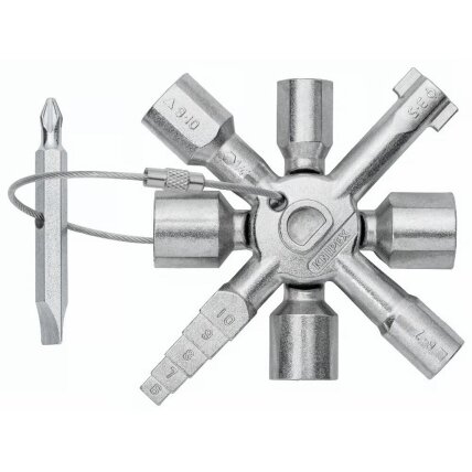 Universalus raktas elektros spintoms KNIPEX TwinKey