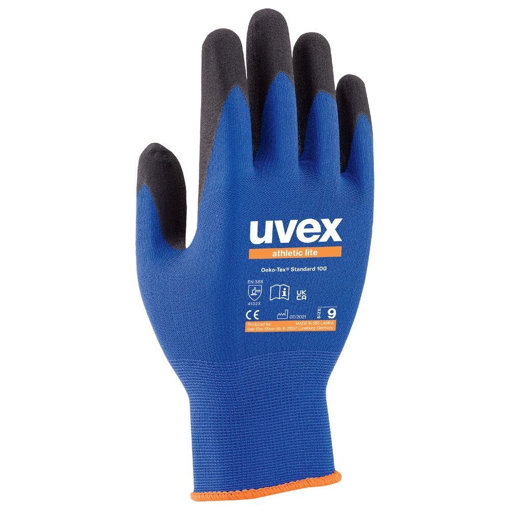Uvex Pirštinės aplietos PU UVEX Athletic lite, 9 dyd. 3