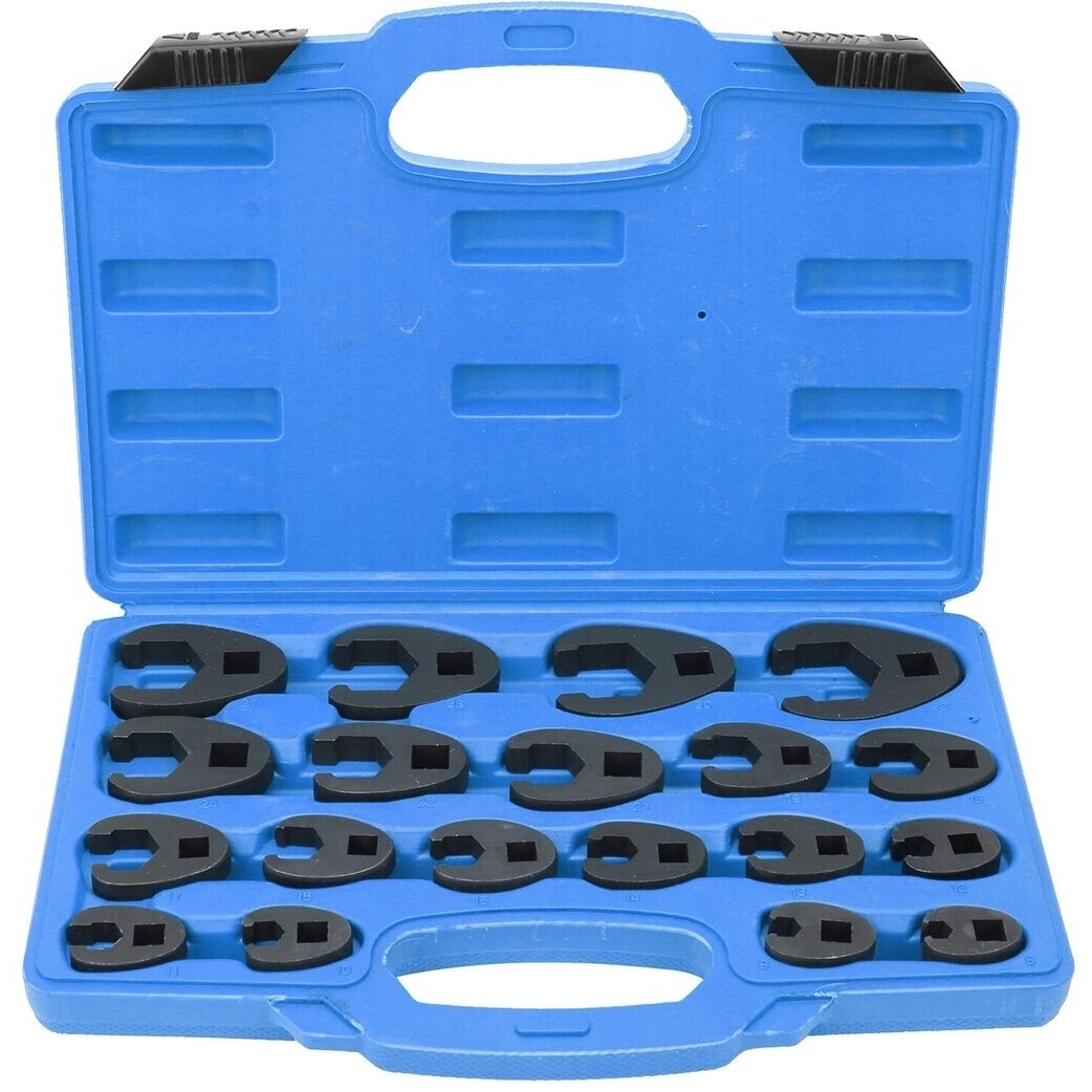Veržliarakčių šoninių rinkinys 3/8" + 1/2" 19vnt. (8-32mm) Veržliarakčių šoninių rinkinys 3/8" + 1/2" 19vnt. (8-32mm)