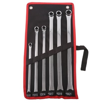 Veržliarakčių žiediniais prailgintais galais rinkinys (6vnt) (8-21mm) Veržliarakčių žiediniais prailgintais galais rinkinys (6vnt) (8-21mm)