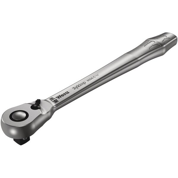 Wera Zyklop metalinė terkšlė su perjungimo svirtimi, 1/2´´, 8004 C Wera Zyklop metalinė terkšlė su perjungimo svirtimi, 1/2´´, 8004 C