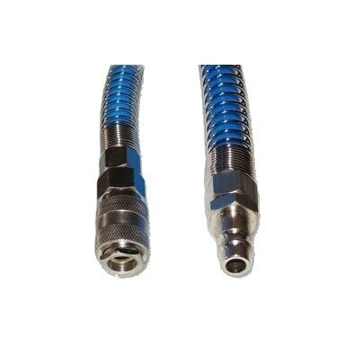 Žarna spiralinė PU su vožtuvais Ø5x8mm