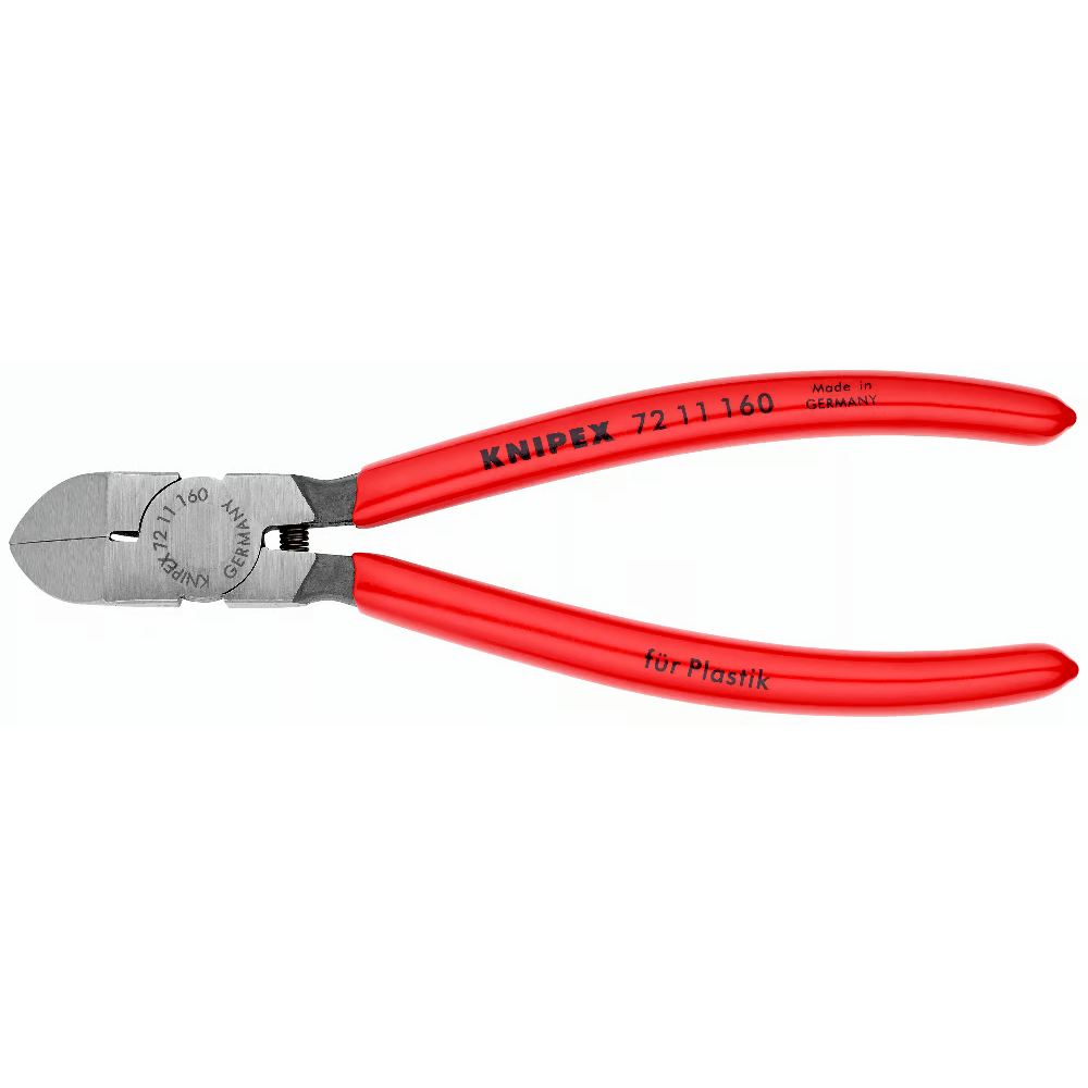 Žnyplės plastikui 45° 160mm KNIPEX