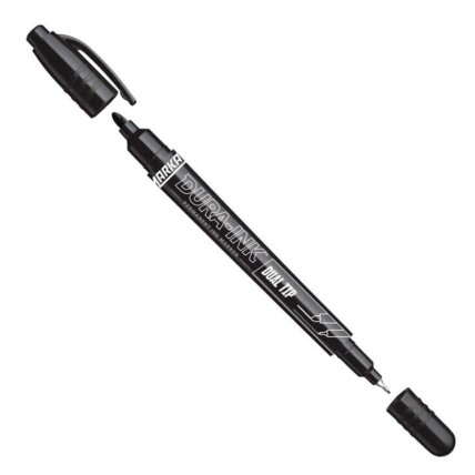 Žymeklis permanentinis DURA-INK dvipusis. 0.7-1.0 mm juodas Žymeklis permanentinis DURA-INK dvipusis. 0.7-1.0 mm juodas